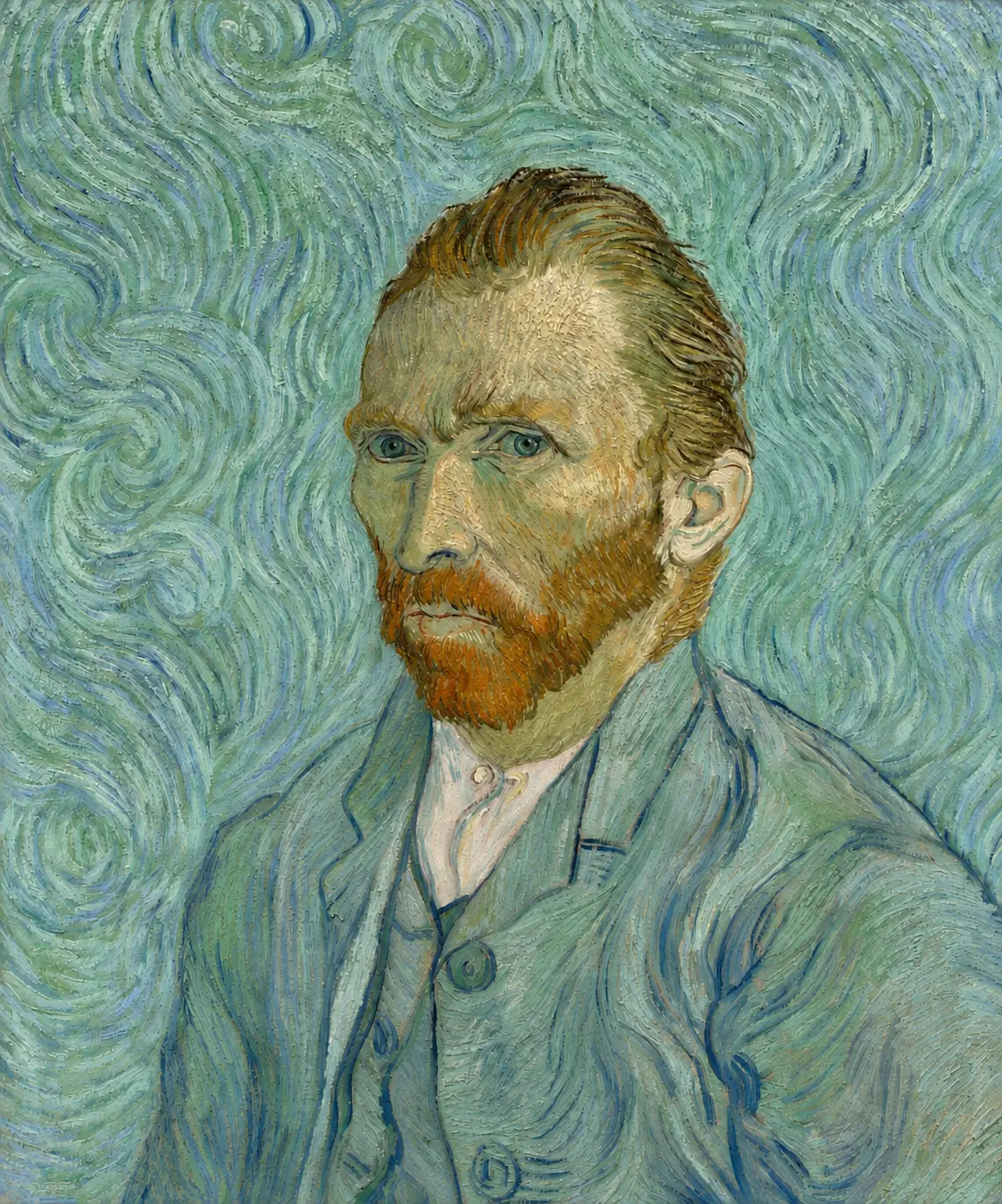 Self-Portrait by Vincent van Gogh, Musée d’Orsay, 1889