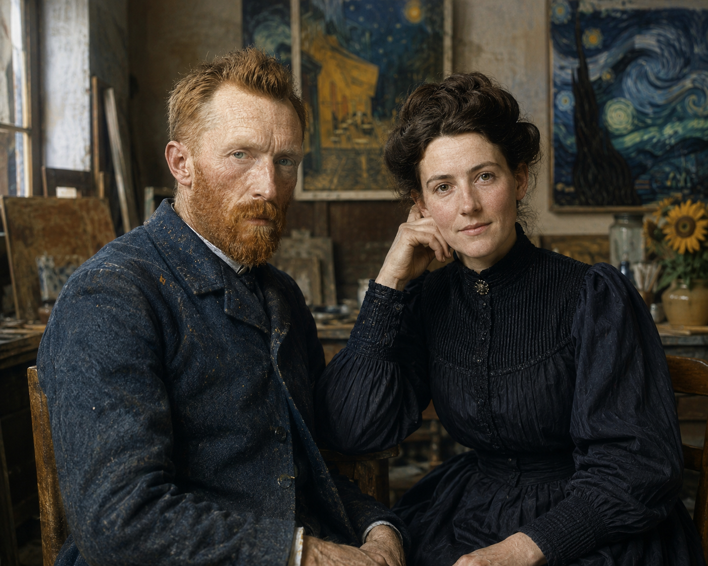 Vincent van Gogh and Jo van Gogh-Bonger, the guardian and promoter of his legacy